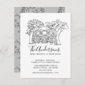 ニューハウス |引っ越しのお知らせ 招待状 (正面/裏面)