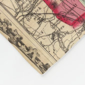 ニューハンプシャーおよびヴァーモント2 フリースブランケット (角)