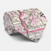 ニューハンプシャーおよびヴァーモント(1861年)のヴィンテージの地図 ネクタイ (ロール)