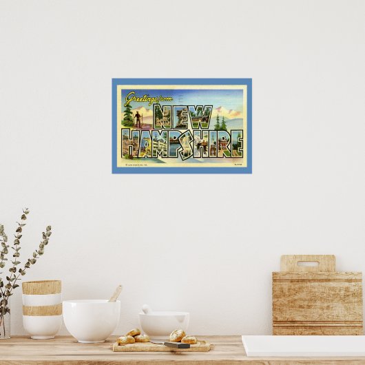 ニューハンプシャーからの挨拶 ポスター (キッチン)