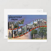 ニューハンプシャーからの挨拶 ポストカード (正面/裏面)