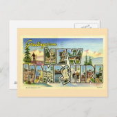 ニューハンプシャーからの挨拶 ポストカード (正面/裏面)