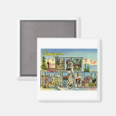 ニューハンプシャーからの挨拶 マグネット (正面/裏面)