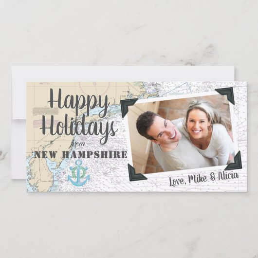 ニューハンプシャーからの航海のお休み シーズンカード (正面)