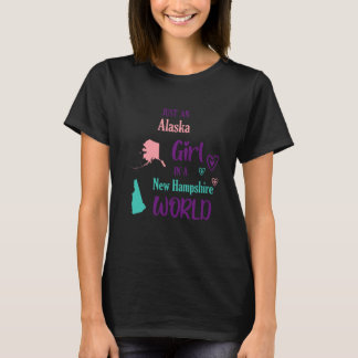 ニューハンプシャーにいるただのアラスカ娘 Tシャツ