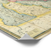 ニューハンプシャーのキャリーゲインの地図 ポスター (角)