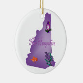 ニューハンプシャーのクリスマスツリーのオーナメント セラミックオーナメント (右)