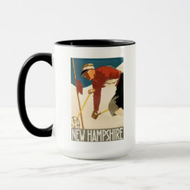 ニューハンプシャーのスキーヴィンテージポスター マグカップ