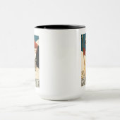 ニューハンプシャーのスキーヴィンテージポスター マグカップ (中央)