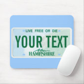 ニューハンプシャーのナンバープレートのマウスパッド マウスパッド (マウス)