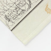 ニューハンプシャーの地勢および氷地図 フリースブランケット (角)