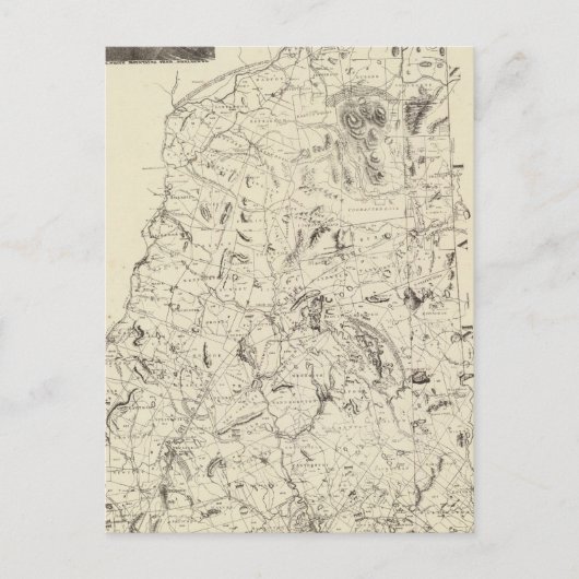 ニューハンプシャーの地図1816 ポストカード (正面)