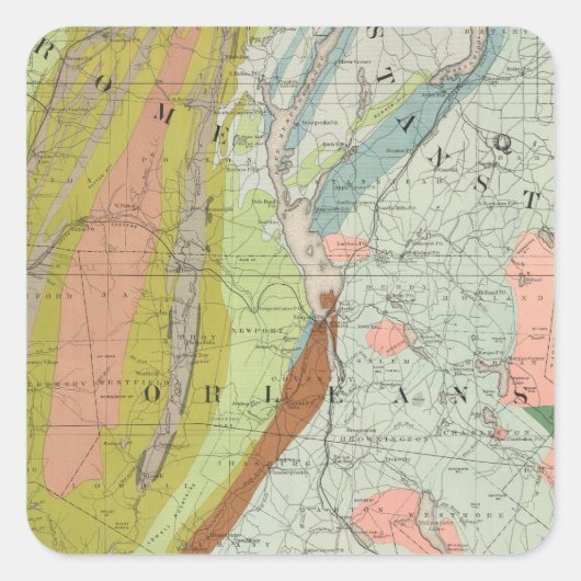 ニューハンプシャーの地質図3 スクエアシール (正面)