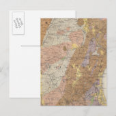 ニューハンプシャーの地質図4 ポストカード (正面/裏面)