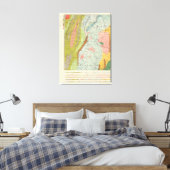 ニューハンプシャーの地質図 キャンバスプリント (インサイチュ (寝室))
