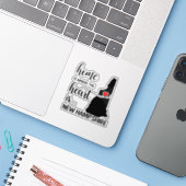 ニューハンプシャーの家はハートがある シール (ノートパソコンとiPhone)