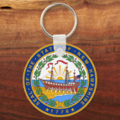 ニューハンプシャーの封印 キーホルダー (正面)