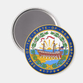 ニューハンプシャーの封印 マグネット (正面/裏面)