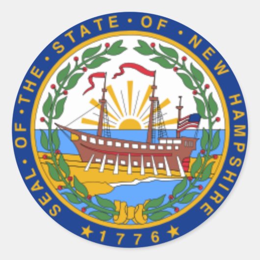 ニューハンプシャーの封印 ラウンドシール (正面)