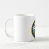 ニューハンプシャーの州のシール コーヒーマグカップ (左)