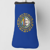 ニューハンプシャーの旗 ゴルフヘッドカバー (回転90)