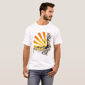 ニューハンプシャーの明るい花の写実的なTシャツ Tシャツ (正面フル)