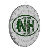 ニューハンプシャーの生きている料金はまたは死にます ダーツボード (正面左)