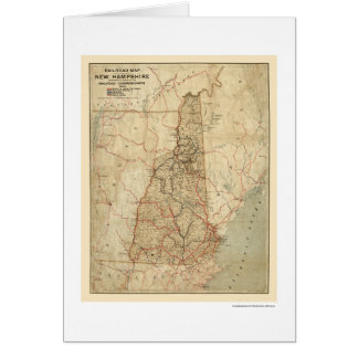 ニューハンプシャーの鉄道地図1894年