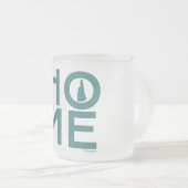 ニューハンプシャーの霜の降りたなガラスマグ フロストグラスマグカップ (正面右)