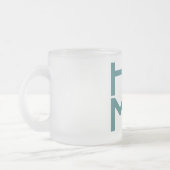 ニューハンプシャーの霜の降りたなガラスマグ フロストグラスマグカップ (左)