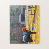 ニューハンプシャーの馬。 ジグソーパズル (縦)