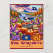 ニューハンプシャーの魅力的な景観 ポストカード (正面)