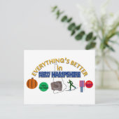 ニューハンプシャーはがきは全て良い ポストカード (スタンド正面)