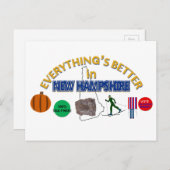 ニューハンプシャーはがきは全て良い ポストカード (正面/裏面)