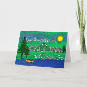 ニューハンプシャーはコールアート カード (正面)