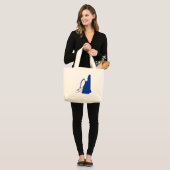 ニューハンプシャーアイス登山 ラージトートバッグ (正面(モデル))