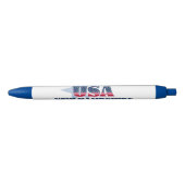 ニューハンプシャーアンアメリカンアイコンペン 黒ボールペン (正面)