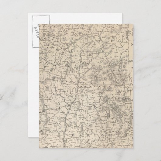 ニューハンプシャーアンドバーモント ポストカード (正面/裏面)