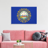 ニューハンプシャーキャンバスプリント州旗 キャンバスプリント (インサイチュ (リビング))