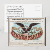 ニューハンプシャークリッパーセーリング ポストカード (正面/裏面)