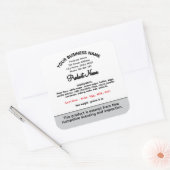 ニューハンプシャーコテージローレーベル スクエアシール (封筒)