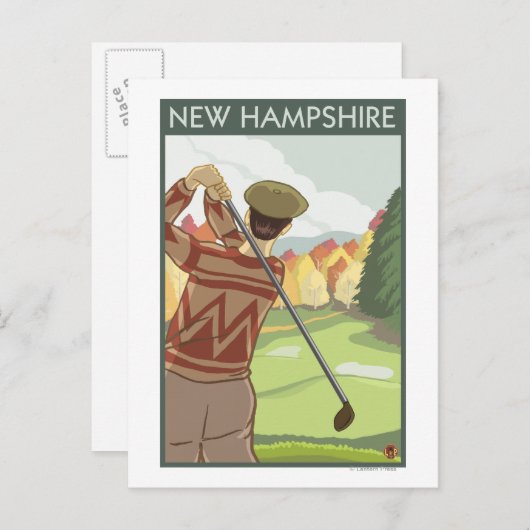 ニューハンプシャーゴルフ ポストカード (正面/裏面)
