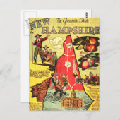 ニューハンプシャーザグラナイト州 ポストカード (正面/裏面)