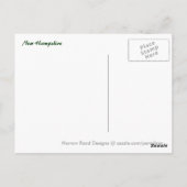 ニューハンプシャーシー飛行機 ポストカード (裏面)