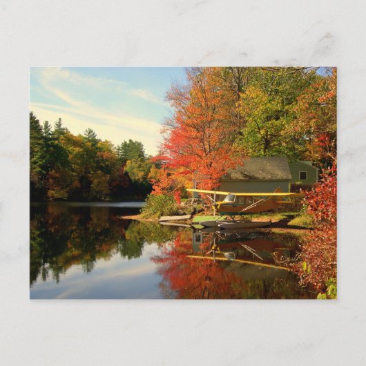 ニューハンプシャーシー飛行機 ポストカード (正面)