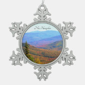 ニューハンプシャーバレープターオーナメント スノーフレークピューターオーナメント (正面)