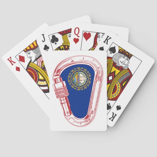 ニューハンプシャーフラッグ登山カラビナー トランプ (裏面)