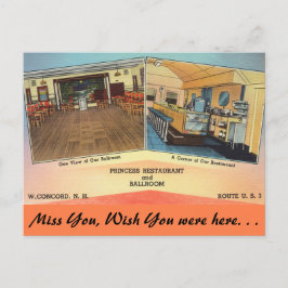 ニューハンプシャープリンセスレストランコンコード ポストカード