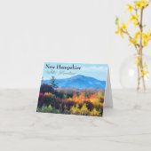 ニューハンプシャーホワイトマウンテンズ カード (黄色い花)