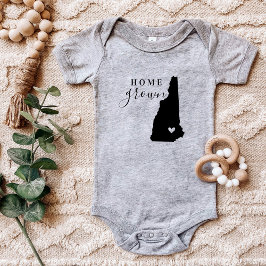 ニューハンプシャーホームグロウン州ティー ベビーボディスーツ